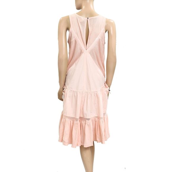 Daily Practice By Anthropologie Hill Up Tiered High-Low Midi Dress L-P 280549 - Picture 7 of 8